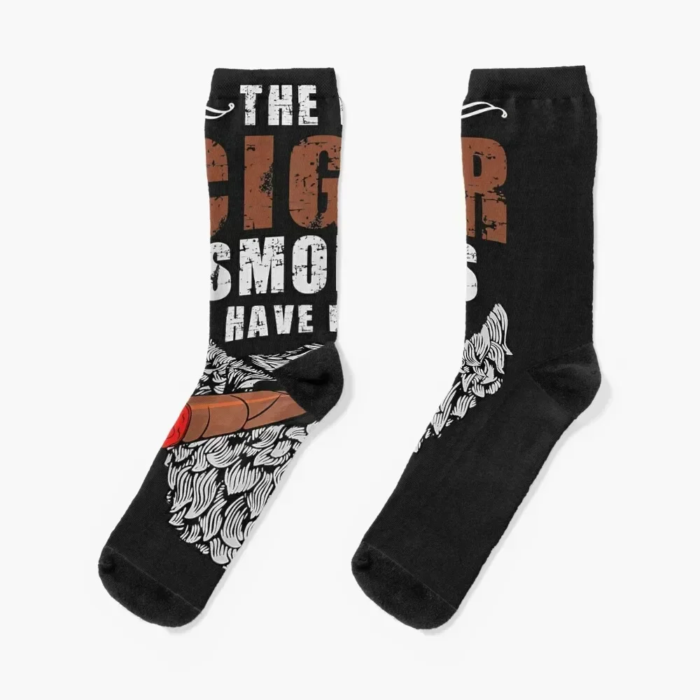 

The Best Cigar Smokers Have Beards Socks with print cool christmas gift man Ladies Socks Men's