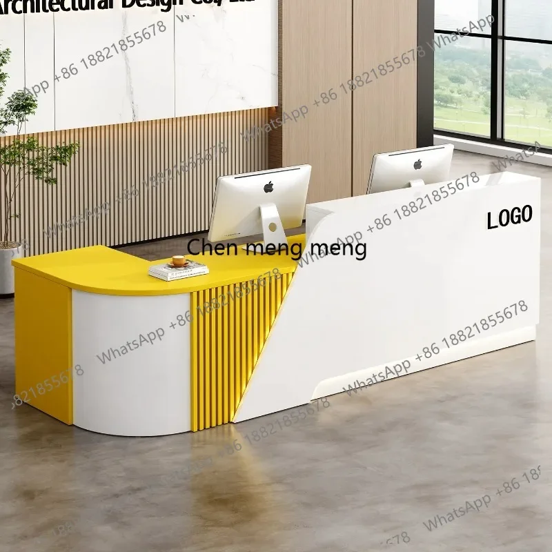

E136 Clothing Store Decor Reception Desk Beauty Salon Coffee Reception Desk Pharmacy Hairdressing Comptoir Caisse Corner Furnitu