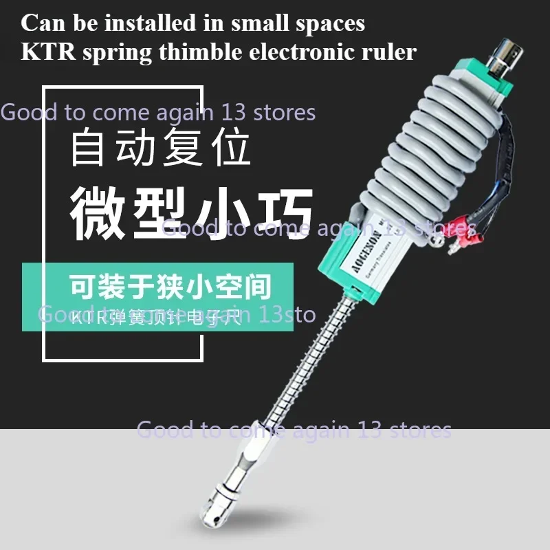 KTR 10 25 50 75 100mm Linear Displacement Sensor Automatic Reset Electronic Ruler Miniature Spring Displacement Transducer