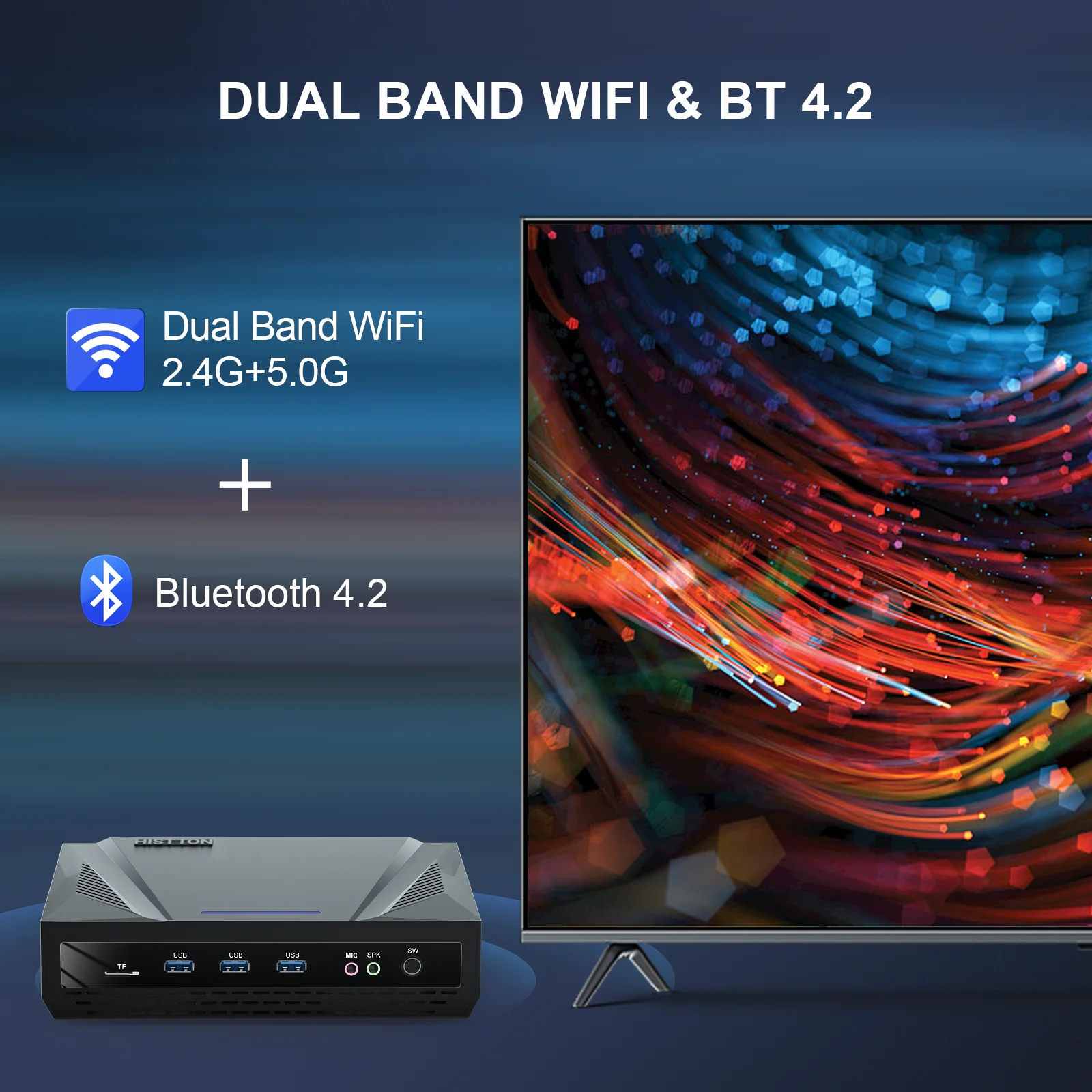 كمبيوتر مكتبي صغير مكتبي Intel Core i9-9880H DDR4 RAM تصنيع شاشة ثلاثية للأعمال والألعاب Tpye-C RJ45 DC HD