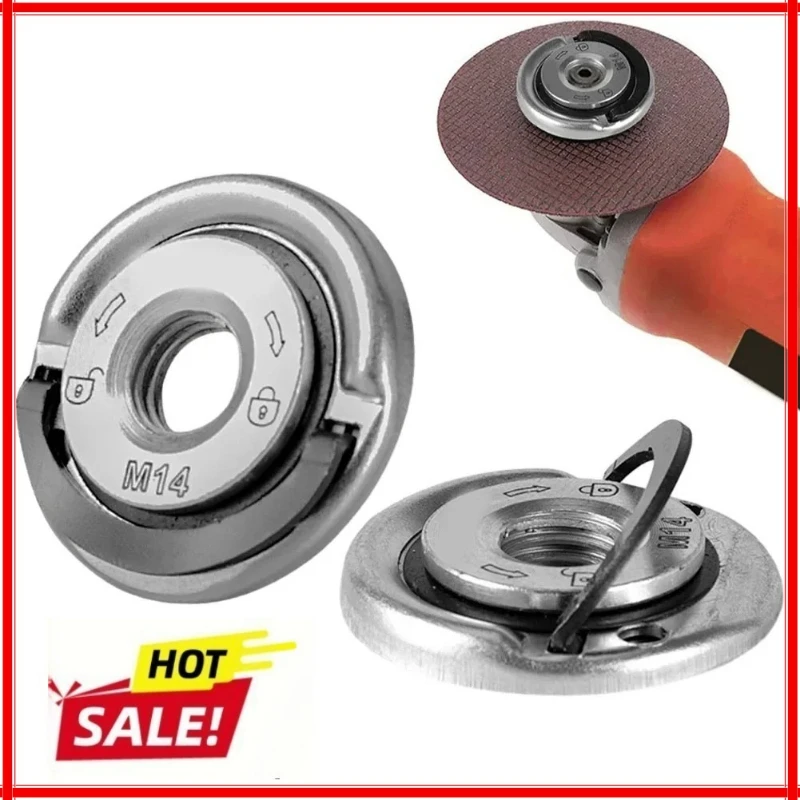 Quick Release Angle Grinder Locking Nuts M14 Angle Grinder Flange Nut Replacment Lock Nuts for Angle Grinder with M14 Spindle