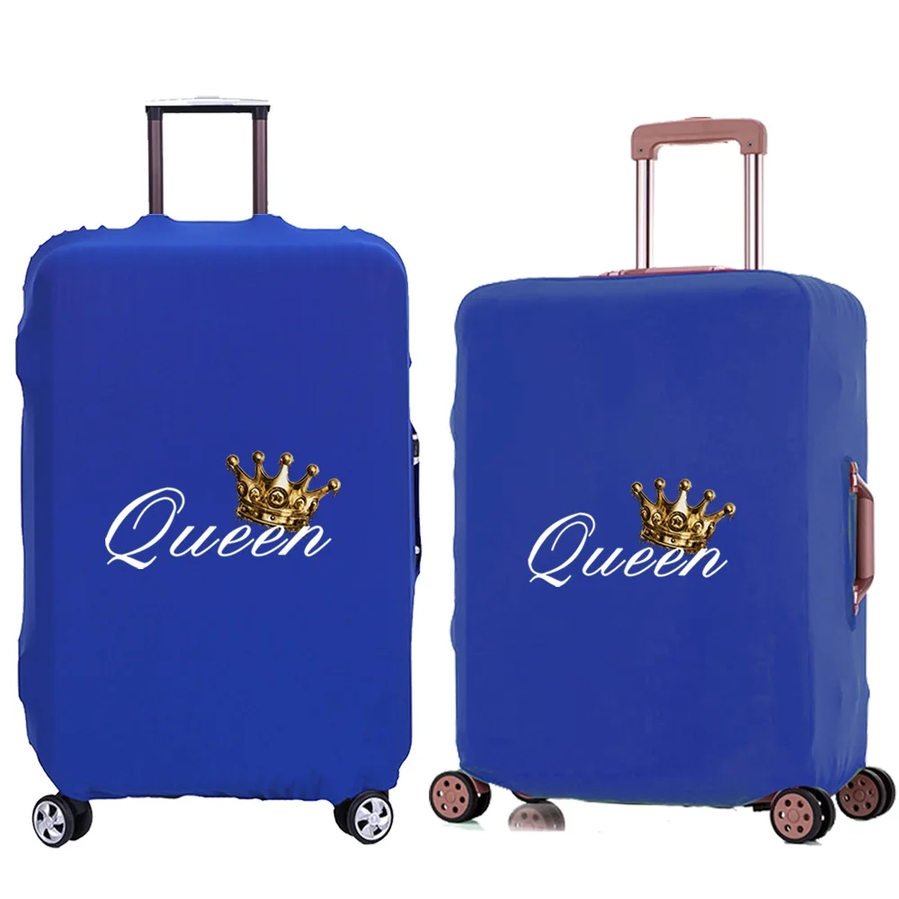 Travel Luggage Protective Cover King QUEEN Pattern Travel Accessories Elastic Suitcase Case Apply To 18-28inch