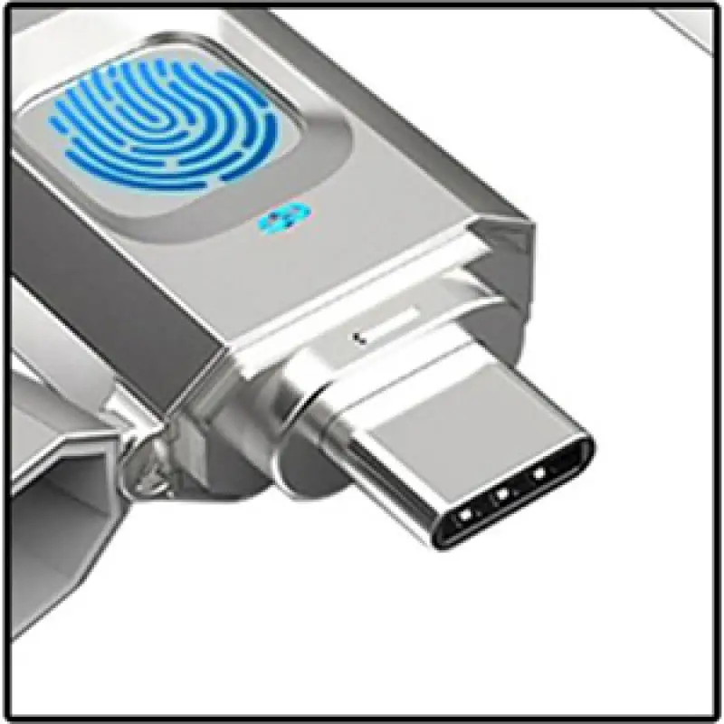 NEW USB3.0 Flash Drive Fingerprint 32GB 64GB 128GB Memory Stick Pen Zip Drive IN STOCK