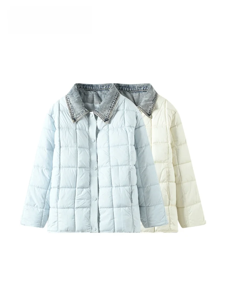 

Faionable Long Sve down Cotton Jaet for plus Size Women Spring Slimming Sli Versatile Thi Winter Coat for Pear S...