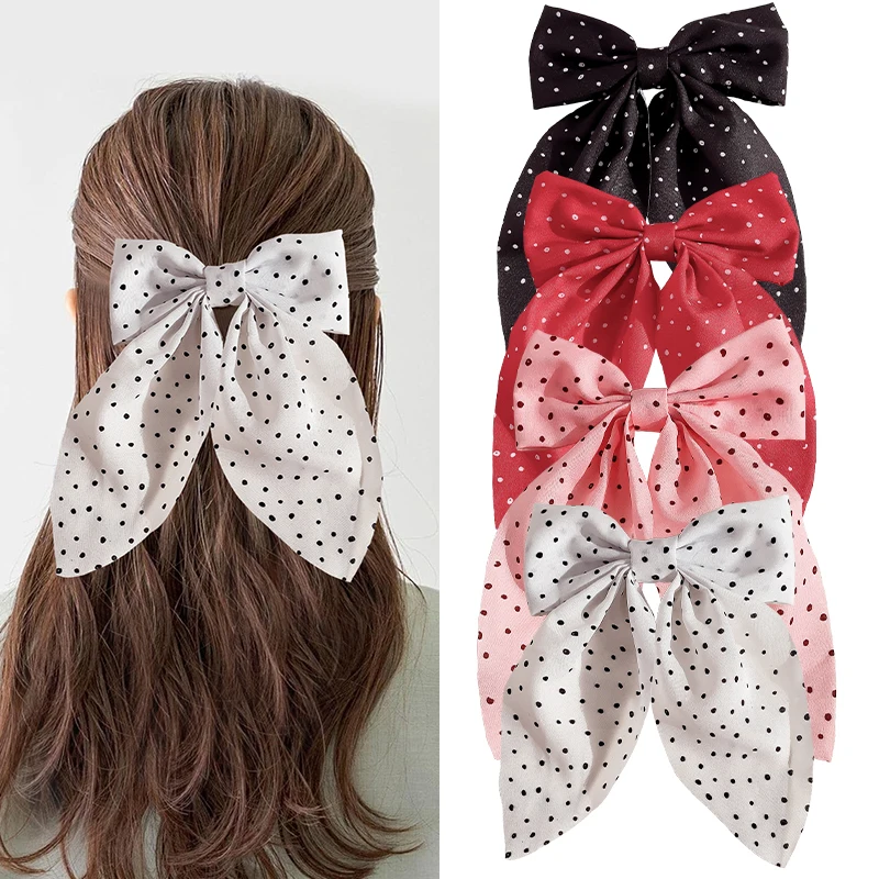 The new popular bow hair clip, paired with a girl's temperament and hair clip headwear. Duck billed clip hair clip suitable for