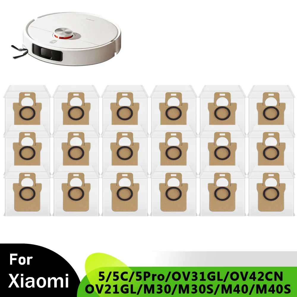 Staubbeutel für Xiaomi Mijia Roboterstaubsauger 5/5C/5Pro/OV31GL/OV42CN/OV21GL/M30/M30S/M40/M40S Hocheffiziente Staubsammelteile