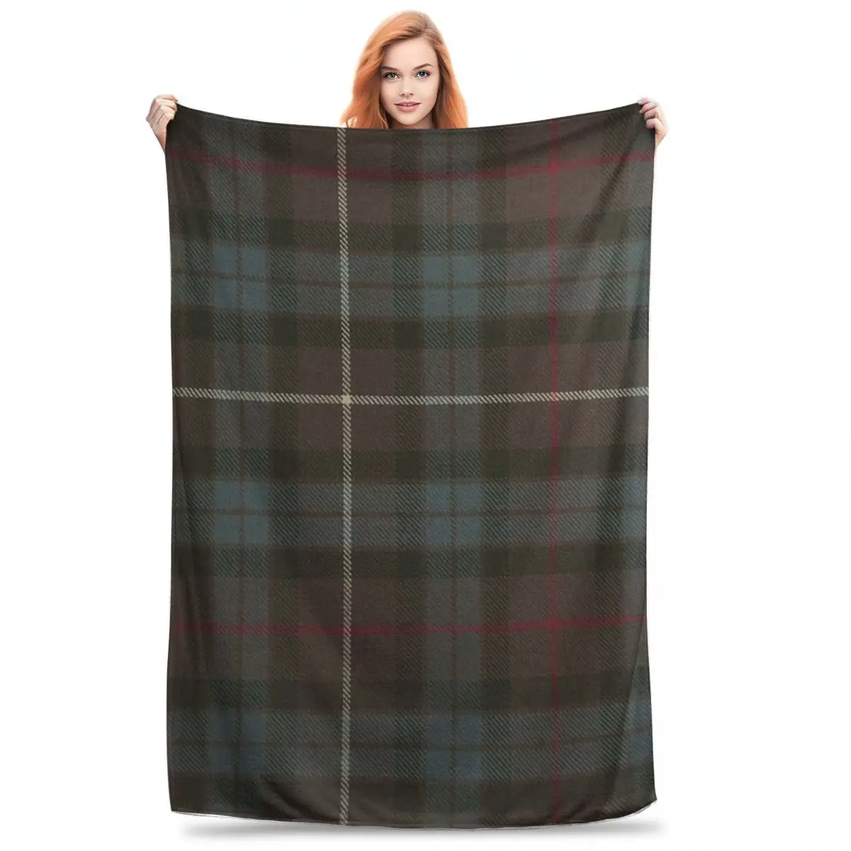 Clan Fraser Hunting Tartan Blanket Flannel Super Soft Throw Blankets Sofa Throw Blanket For Couch Office Throws Bedspread Quilt