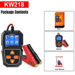 KONNWEI KW218 Car Battery Tester Cranking Test Charging Test for 6V Motorcycle Battery/ 12V Car Battery Truck Car Battery Tester