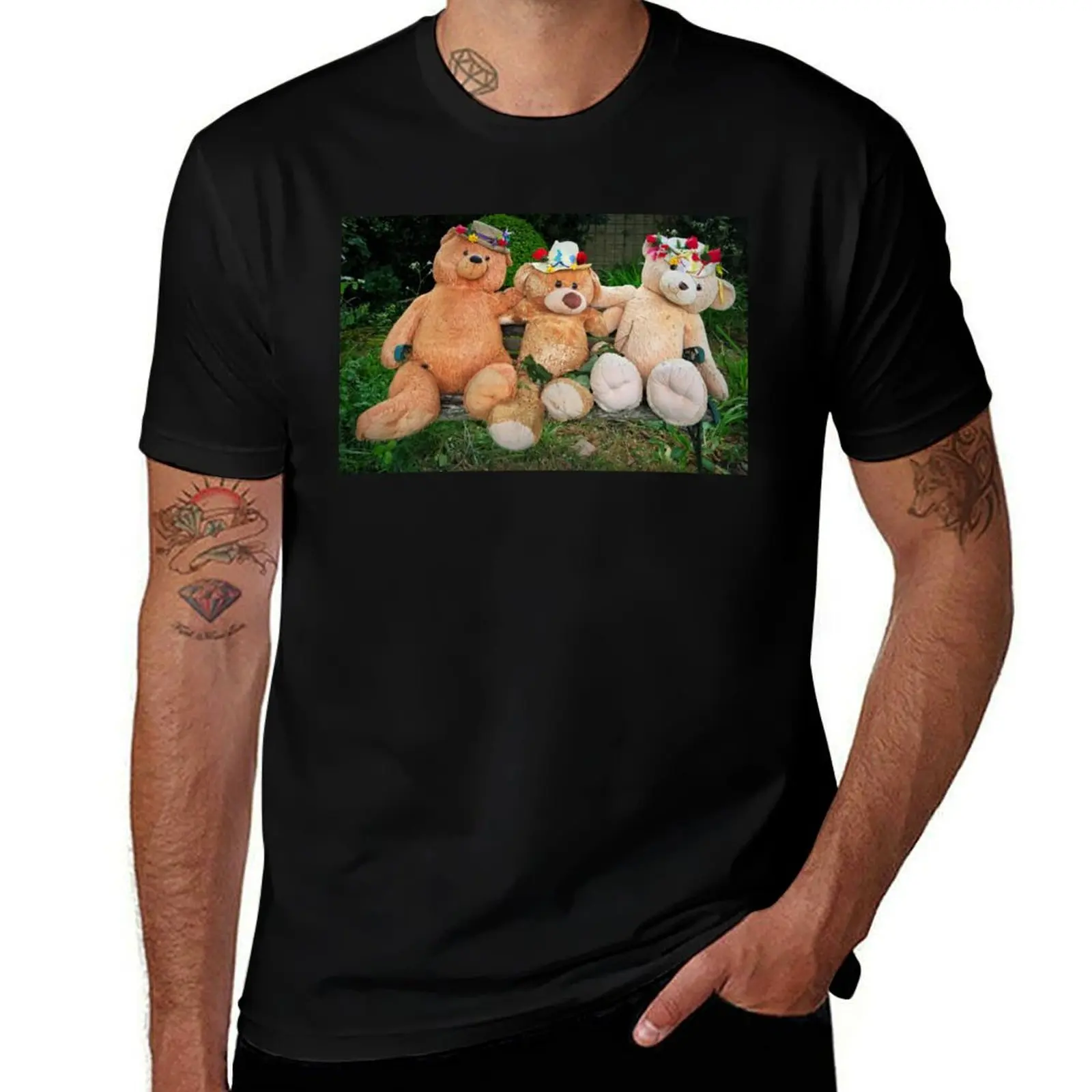 

The Three bears T-Shirt cotton man t-shirts graphic shirts graphic tee shirt T-shirts oversize mens designer t shirt