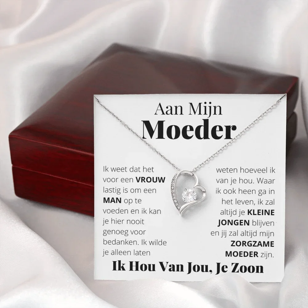 Dutch To My Mom Mother Gift Necklace From Son Birthday Christmas Gift Women Heart Shaped Necklace 2026 New Dropshipping