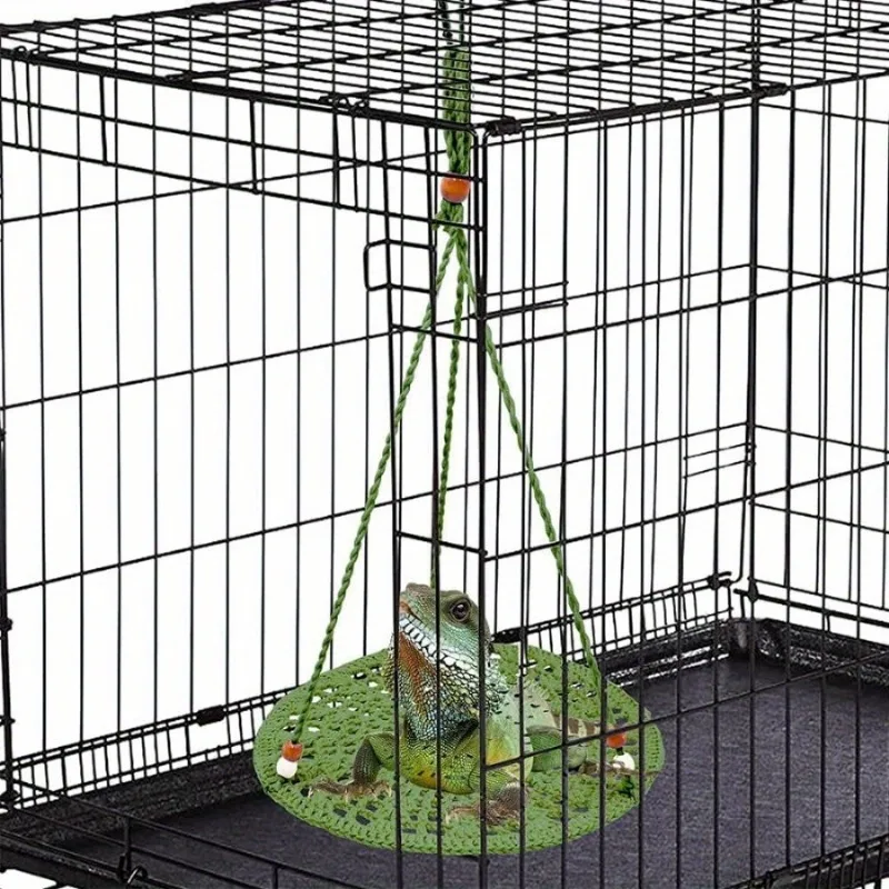 1PC Summer Lizard Bed Parrot Hammock Crawl Pet Cotton Nest Swing Hamster Chameleon Toy Small Animal Hanging Toy