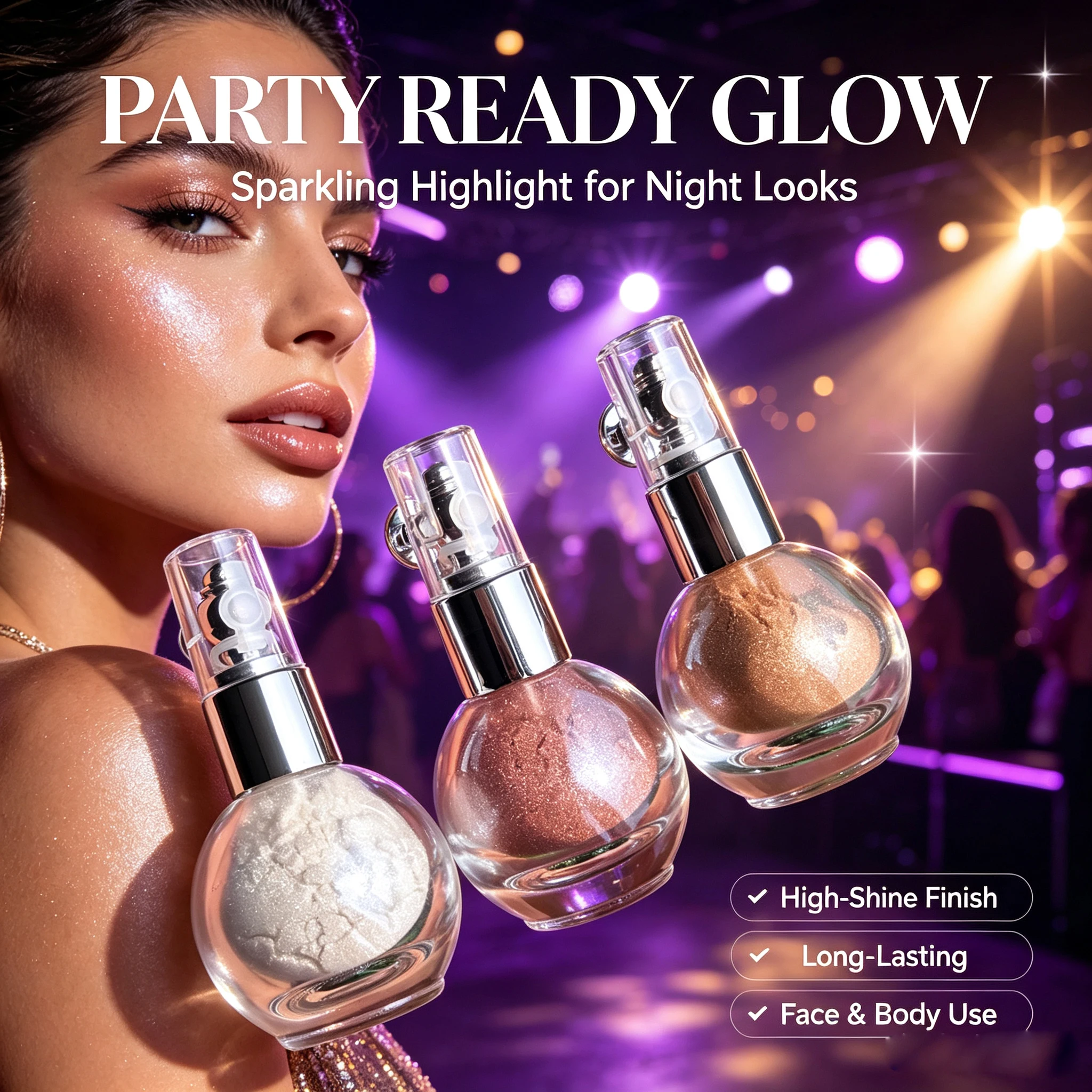 Highlighting Spray Fine Shimmer Powder Pearlescent Brightening Glitter Private Label Custom Logo Vegan Makeup Wholesale