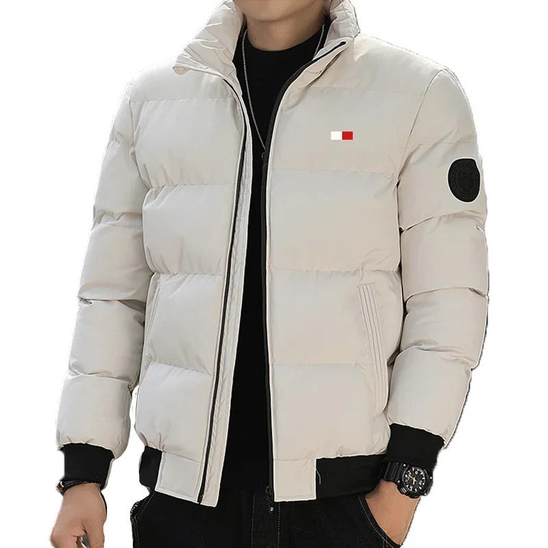 Thick neck high zipper jacket warm and windproofwinter brand sporty and casual fashion costeffective and comfortable jacket