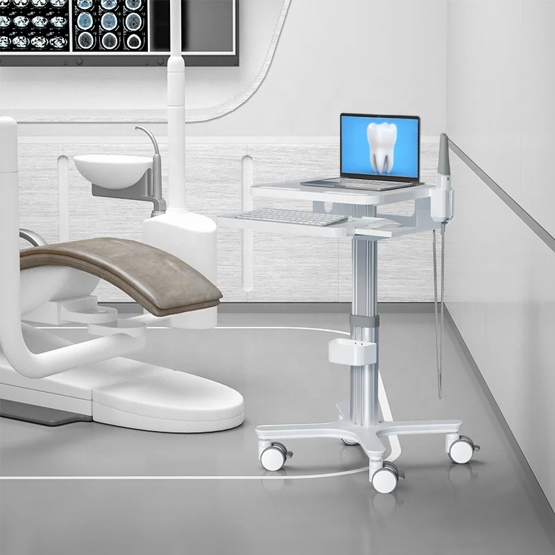 

Dentals Trolley Clinic Furniture Dentals Cart Hospital Oral Scanner Mobile Nursing Cart Medical Cart For Laptop