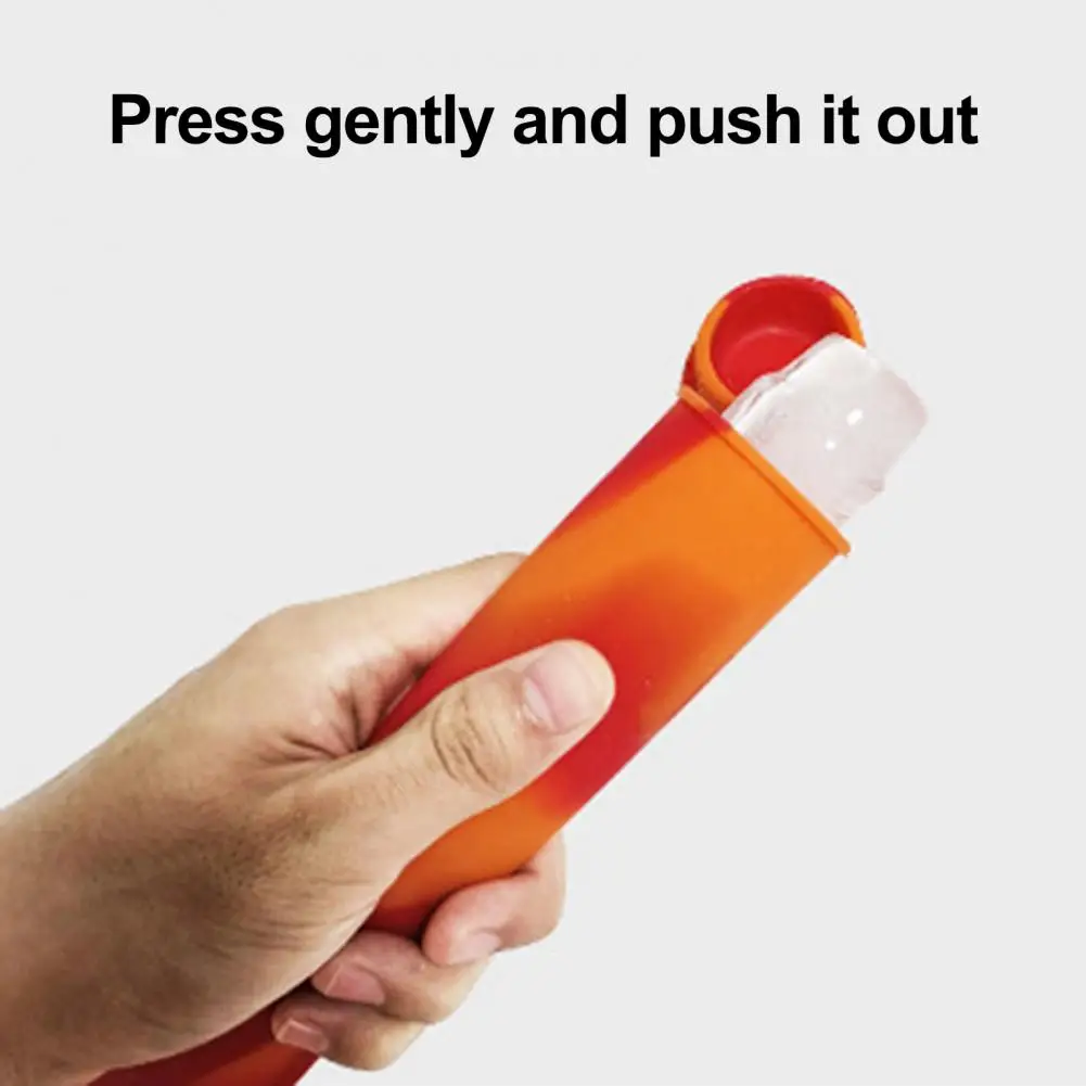 Popsicle Mold with Silicone Cover Easy-fill Popsicle Molds Reusable Silicone Popsicle Molds with Leak-proof for Diy for 1/6pcs