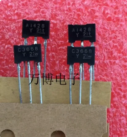 

20pair/lot Audio transistor 2SA1428 2SC33668 Y laser character Japanese original A1428 C3668 Golden Voice free shipping