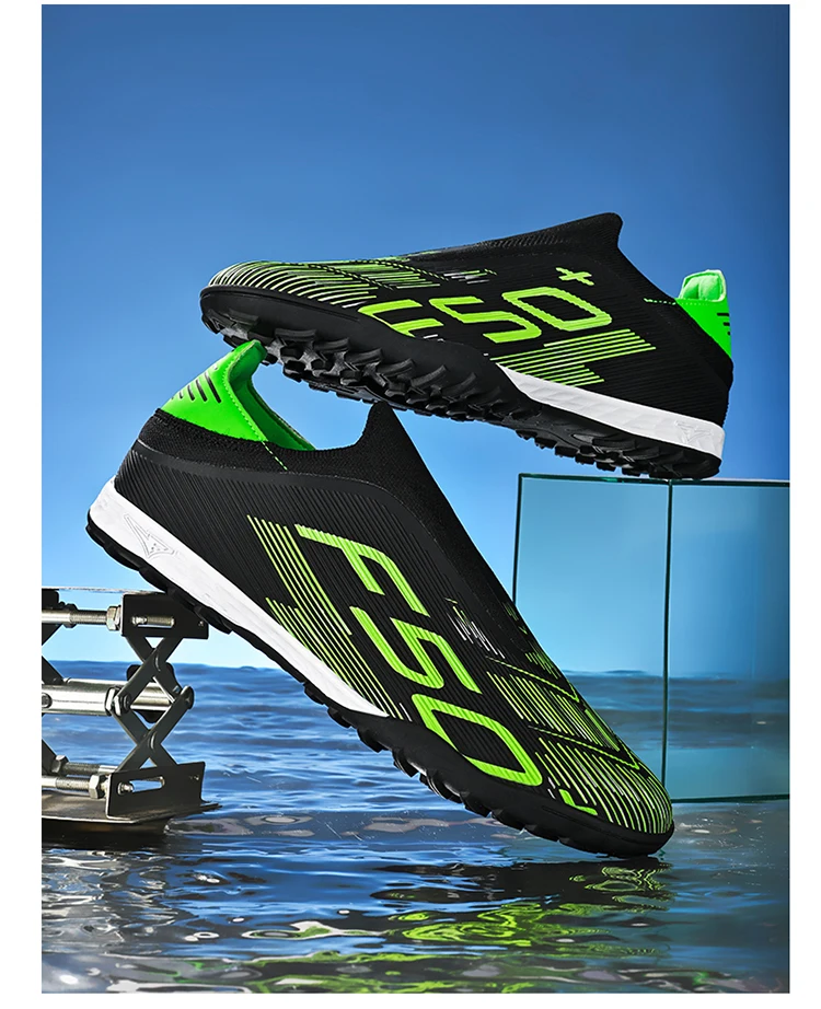 Neue Herren-Fußballschuhe Rutschfeste Sneakers Trainingsschuhe Bestseller Fußballstiefel Leichte Hochwertige Rasenplatzschuhe Mittelhohe Outdoor-Schuhe – Detail 32