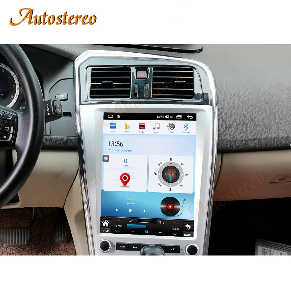 12.1 بوصة أندرويد 13 السيارات الوسائط المتعددة راديو السيارة رئيس وحدة لفولفو XC60 2009-2017 مع نظام تحديد المواقع والملاحة لاعب السيارات