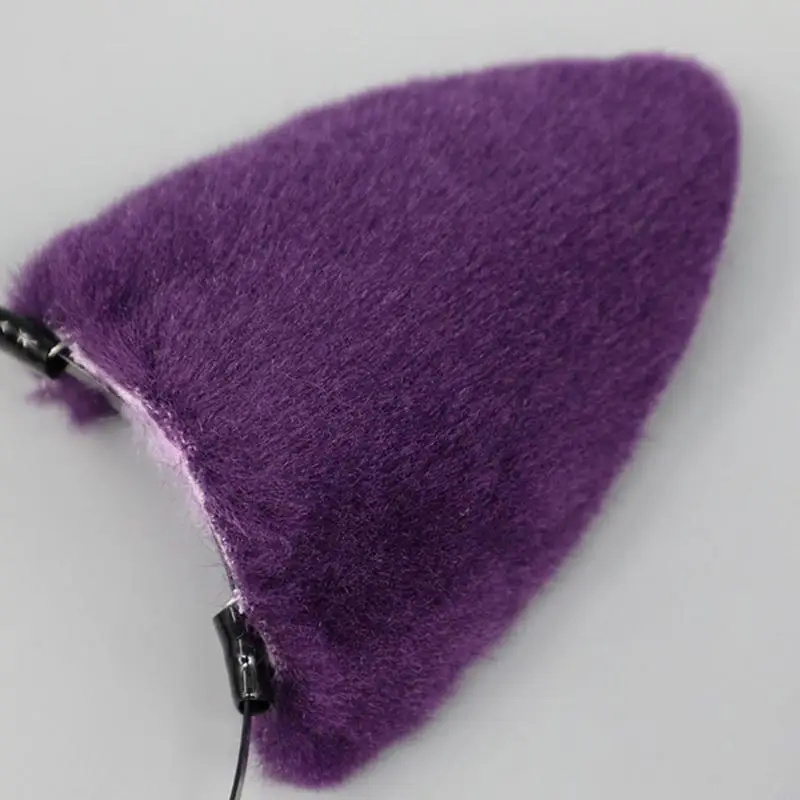 

C71F Girl Handmade Furry Wolf Ear Cats Furry Kitten Party Costume Wolf Ears