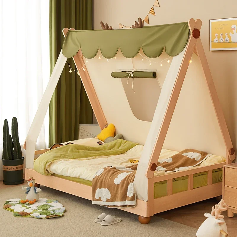 

Hot sales Forest bed, Nordic solid wood 1.5 meters children's bed