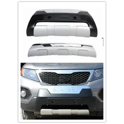 for 2010-2012 KIA Sorento ,Car styling High quality plastic ABS Chrome Front+Rear bumper cover trim