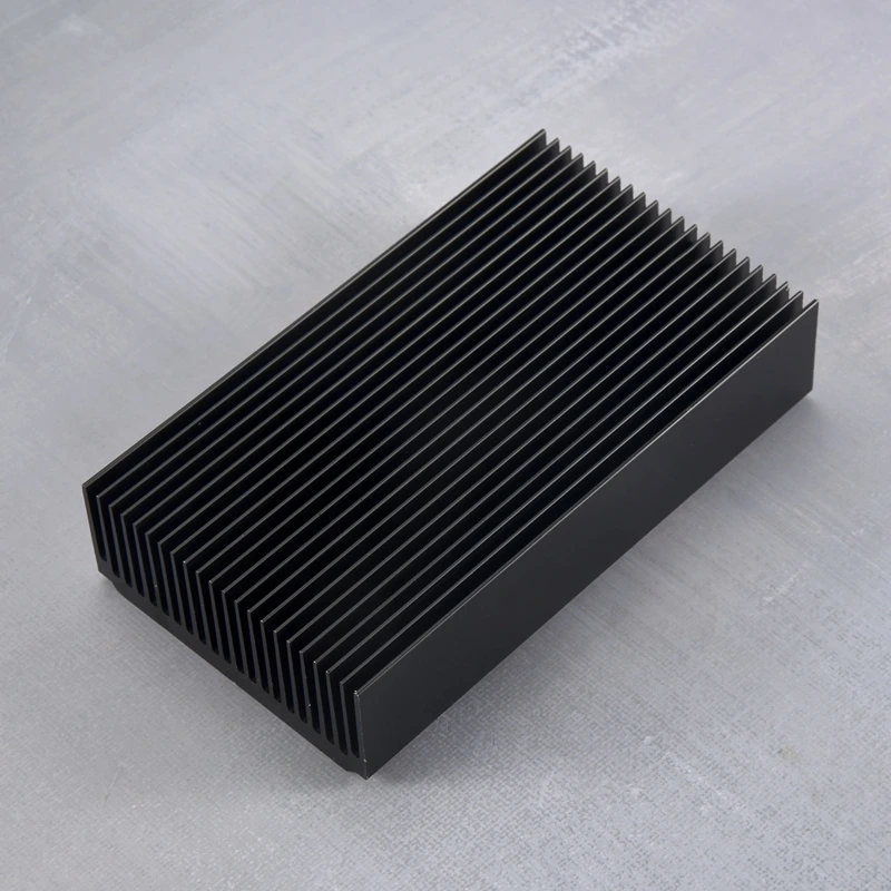 Aluminum Large Heatsink 4.72 X 2.72 X 1.06 Inch /120 X 69 X 27 Mm Heat Sink Cooling Black Oxide Radiator 22 Fin