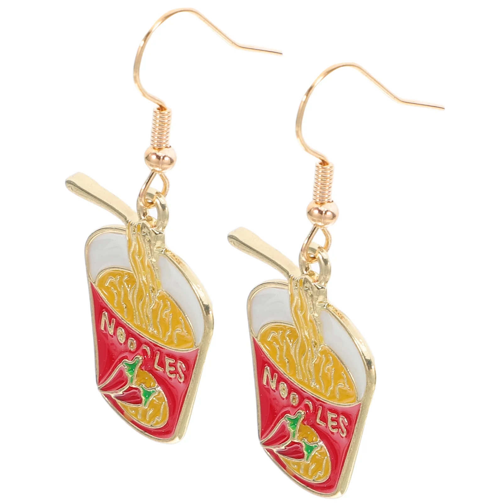 

Creative Noodle Earrings Cute Personality Dangle Novelty Alloy Piercing Ears Aesthetic