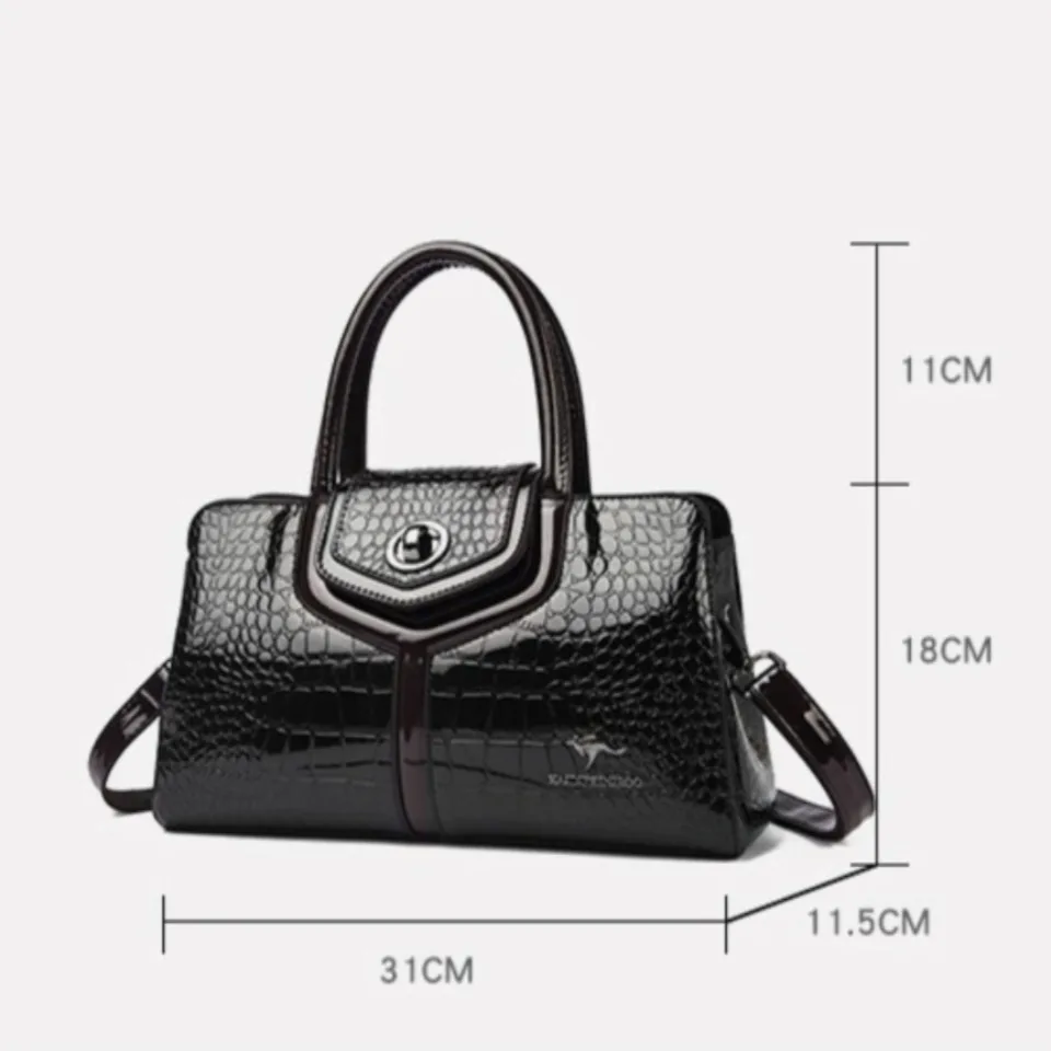 Genuine Brand Patent Leather Tote Bag Alligator Shoulder Bags for Women Designer HIgh Quality Handbags Female Crossbody Sac 2026 - view 5