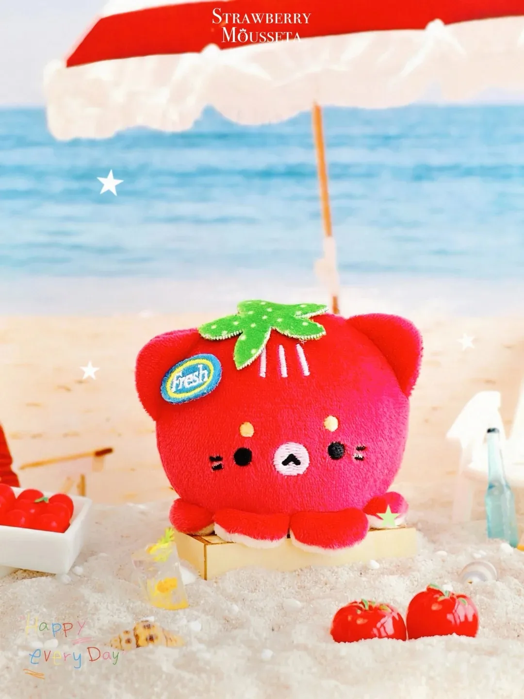 Strawberry Mousseta Mystery Box QQ Mochi Octopus Meow MeowCat Plush Doll Cute Animal Plush Toy Home Decor Collectible Gift view 6