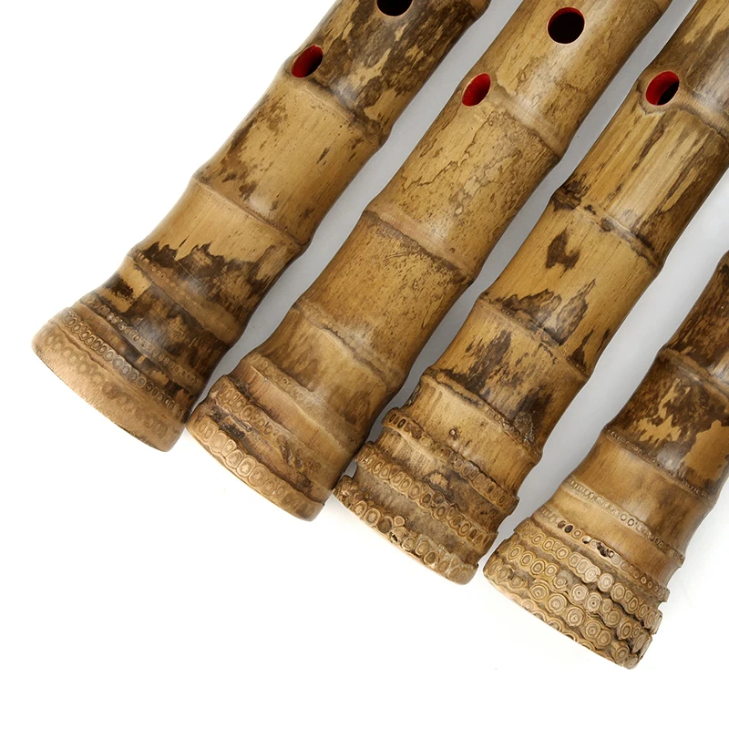Right Handed Vertical Bamboo Flute Key G Brown Musical Instruments Traditional Chinese Handmade Woodwind Instrument Xiao