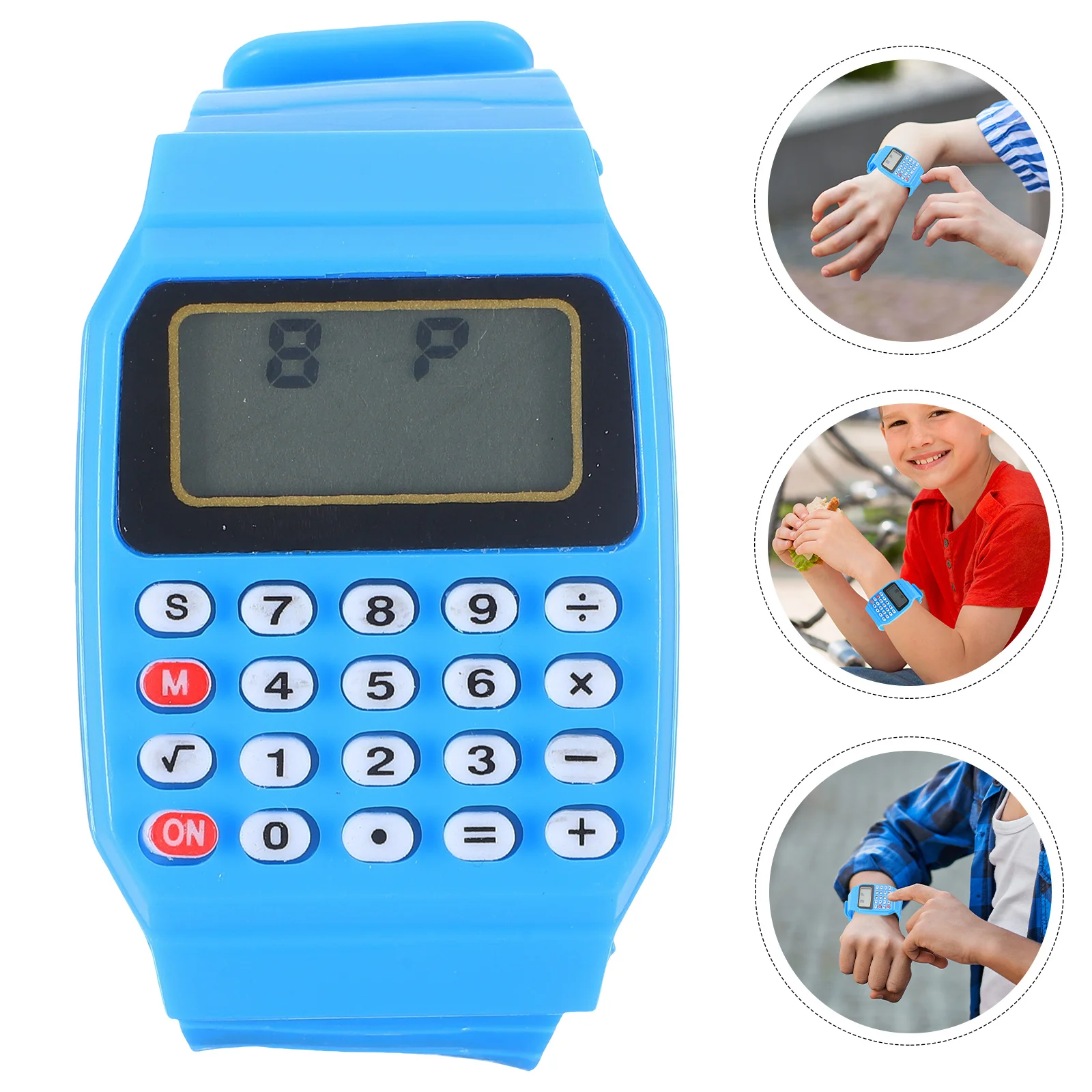 

Calculator for Kids Durable Children Calculator Wrist Watch Math Helper Birthday Gifts Toddler Watches Portable Calculation