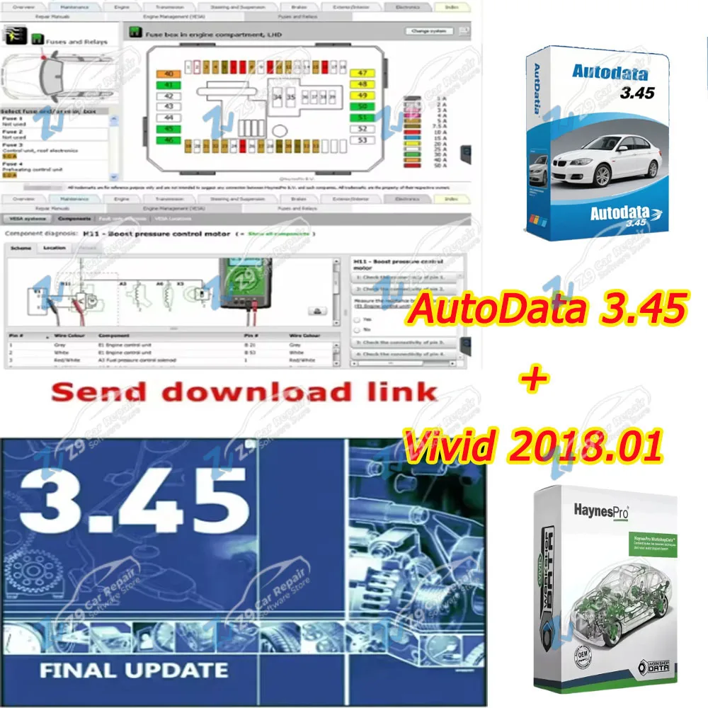 

Новейшая версия HAYNES PRO 2015 2025 года Vivid 2015 + Autodata 3,45 Автомобильное программное обеспечение + Vivid 2018.01V Data Workshop Atris-Stakis Technician