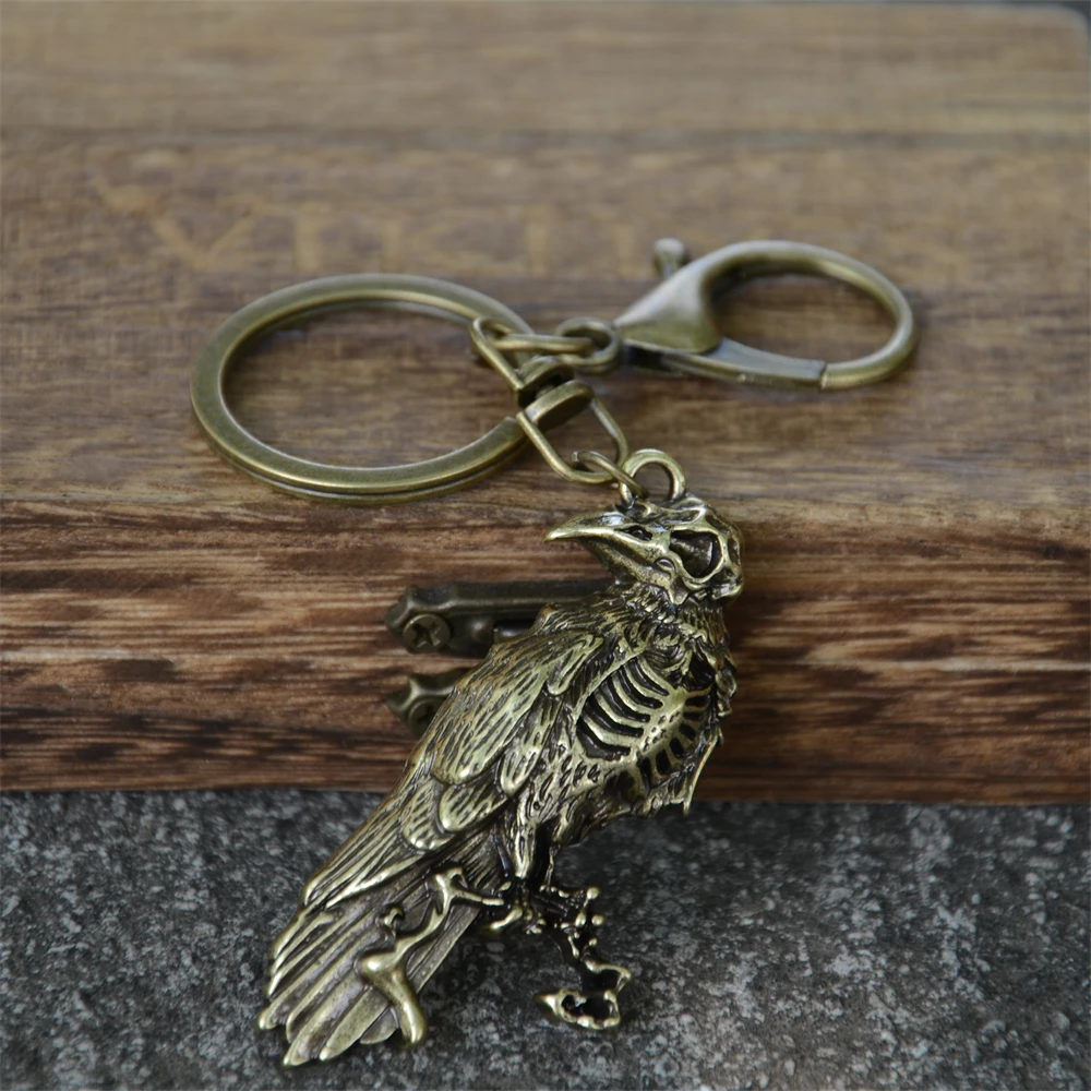 نورس الجمجمة رافين كيشاين ، فايكنغ القوطية الطيور كيرينغ ، اكسسوارات المجوهرات هالووين