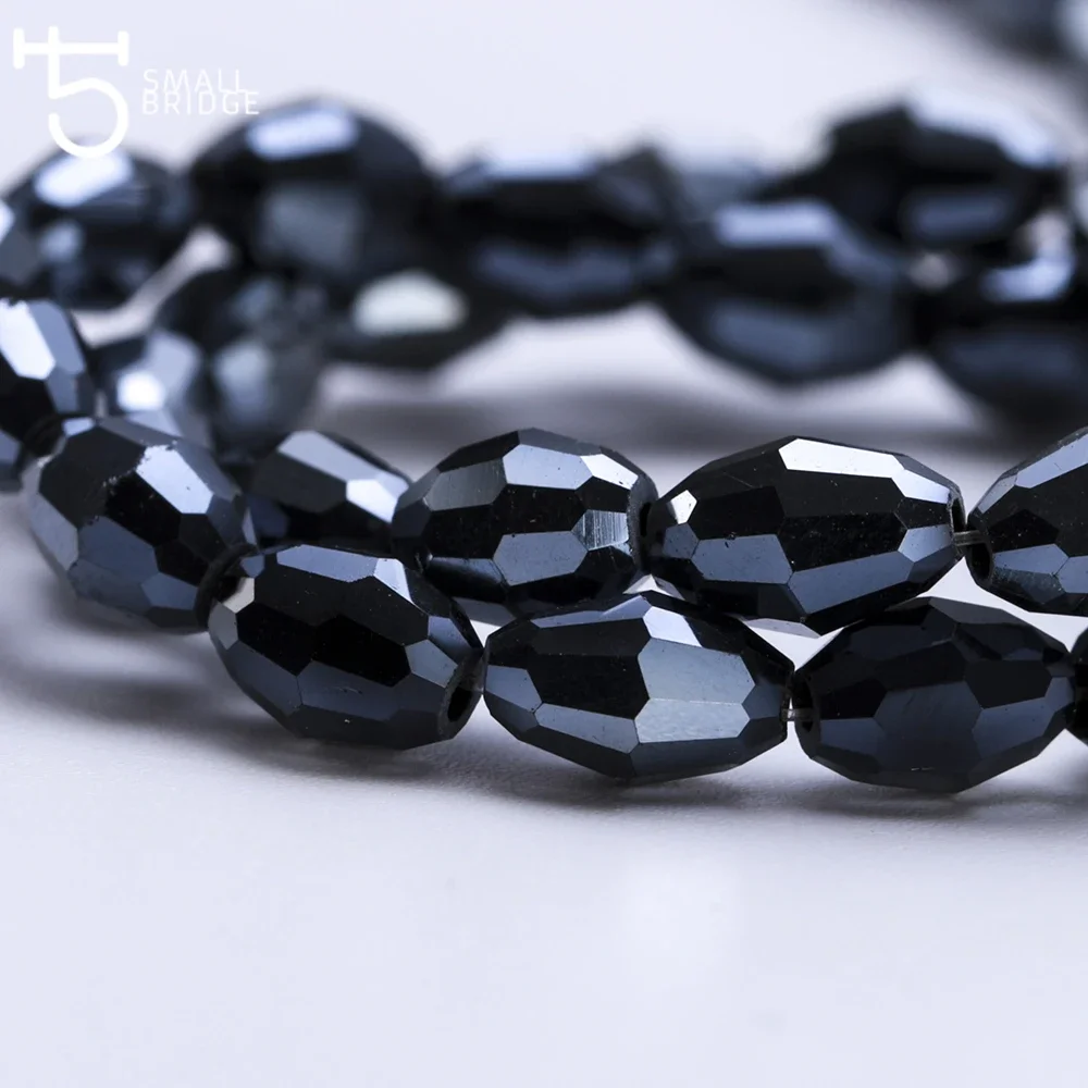 4*6mm Czech Faceted Mixed Glass Rice Beads for Making Jewelry Necklace Women Diy Perles Oval Shape Crystal Beads Wholesale Y102
