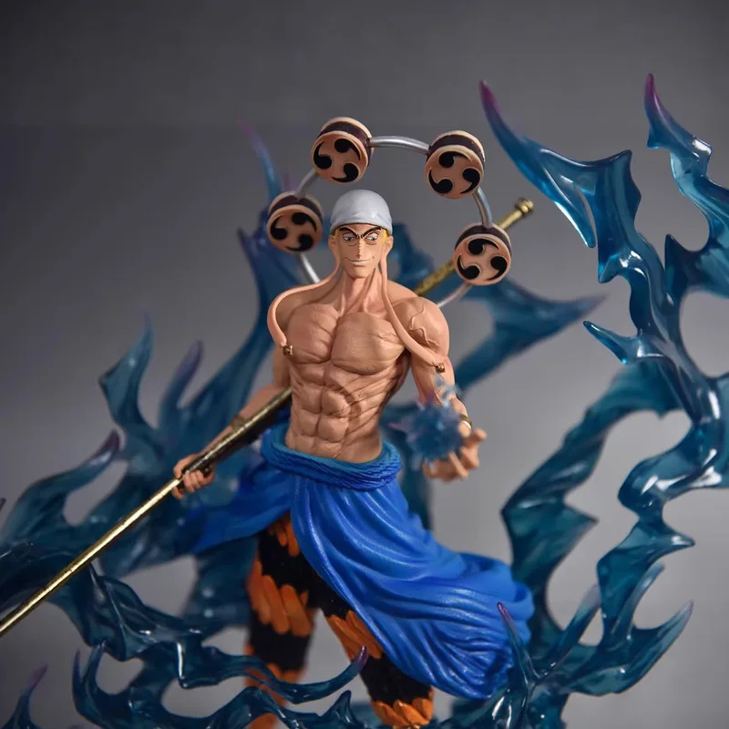 

One Piece Enel Gk Action Figure Led Light Up Three Head Sculpt Pvc Collectible Model Figurine Ornament For Adult Wholesale