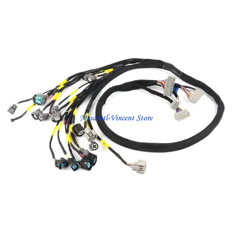 A70F CNCHOBD21 Car Tucked Engine Harness Flexible Conversion Wiring Compatible-for 92-00 Civic-Integra B16 B18 D16 AP03 EK EG