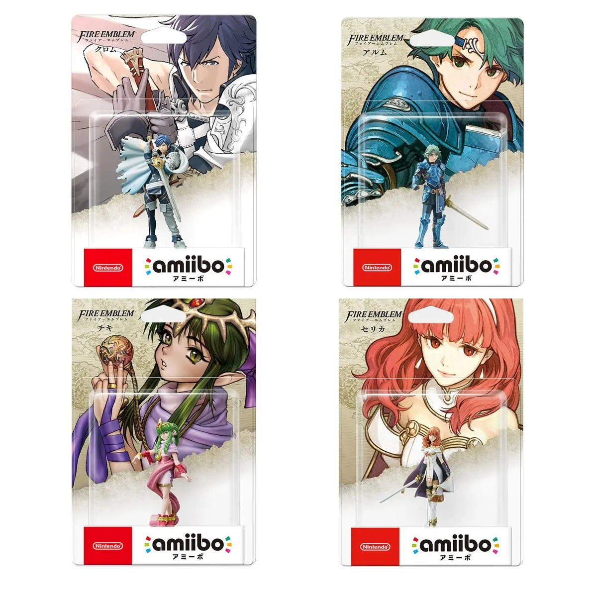 ARTSWIFT Amiibo -Fire Emblem- Celica Tiki Chrom Alm NS NFC Original Asian Version Region Free