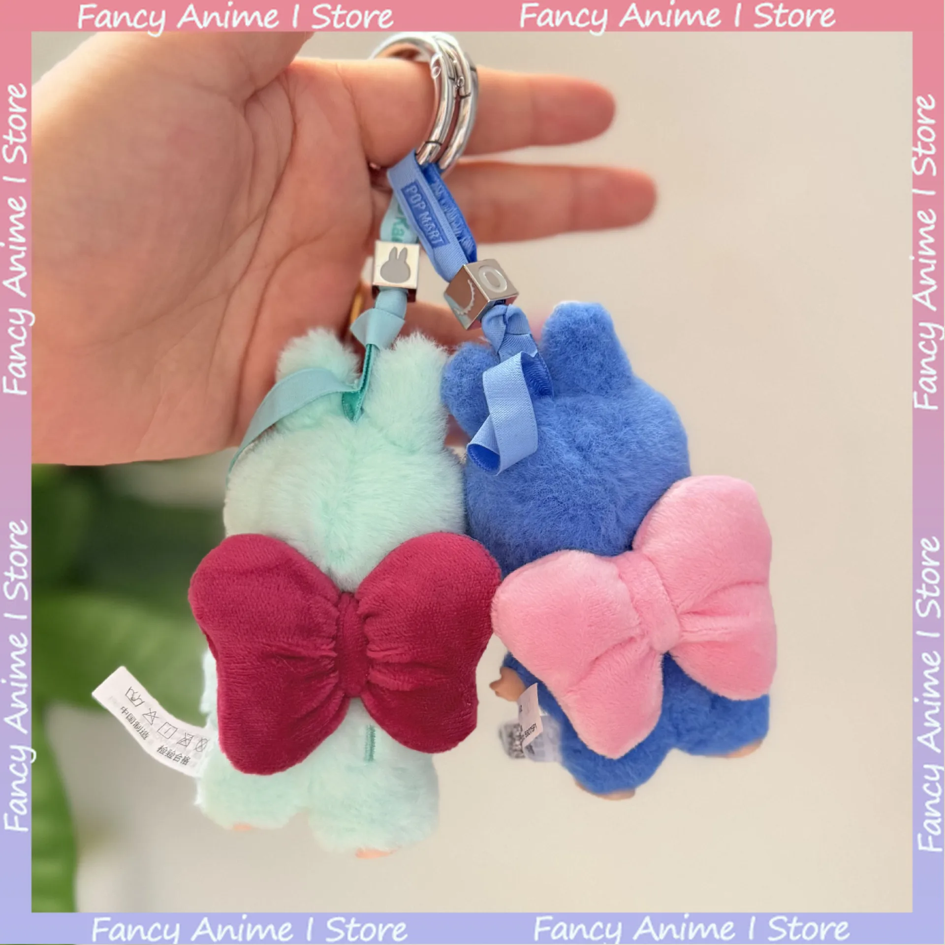 Voor Mini 4.0 Labubu Pluche Roze Strik Poppenkleertjes voor Liefde Serie Poppenkleertjes Outfit Accessoires DIY Pop Mode Decoratie Cadeau