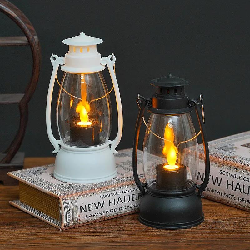 Vintage LED Candle Lantern Waterproof Atmosphere Lamp Flameless Flickering Night Light For Garden Decor Outdoor Wedding Party image 2
