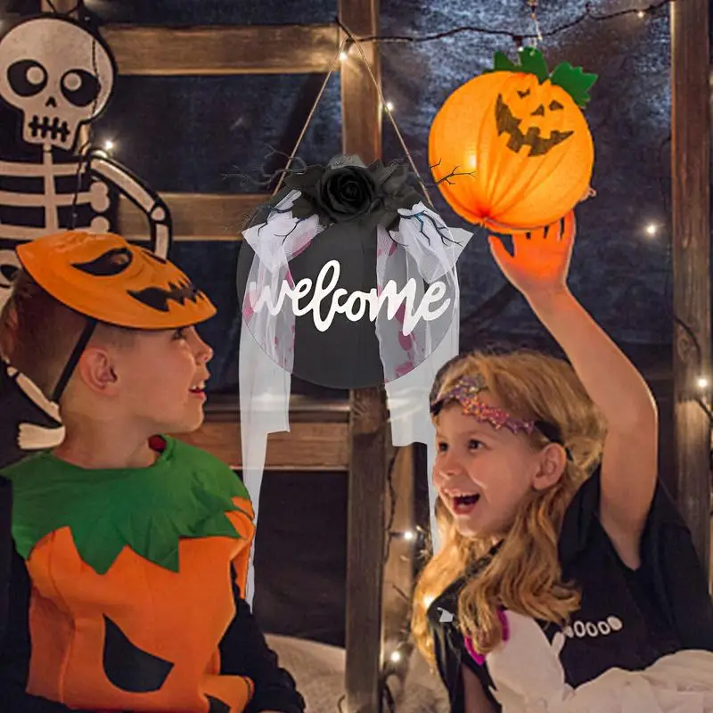 Halloween Voordeurbord Horror Halloween Houten Wandbord Rustieke Halloween Bord Decoraties Houten Deurbord Decor Voor Indoor