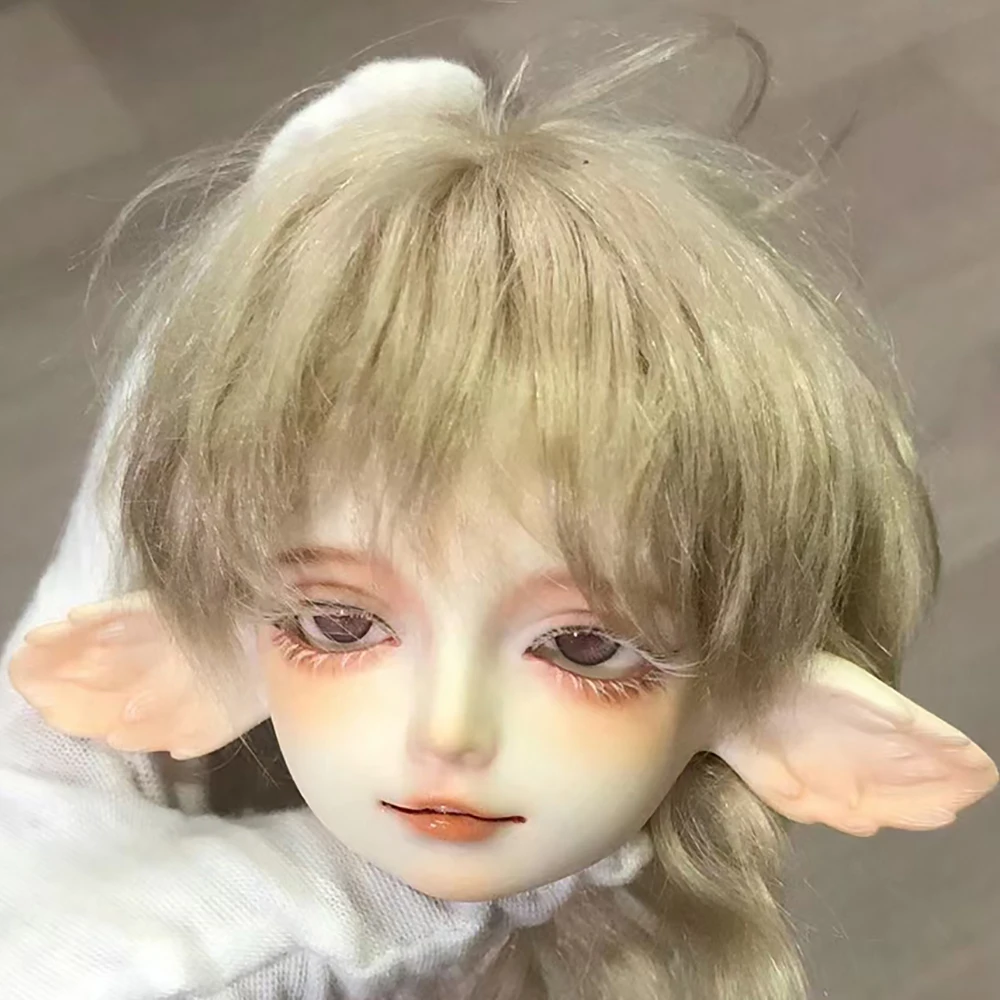 

New 1/4 BJD Doll Head Resin Material DIY Lovely Doll Accessories No Makeup