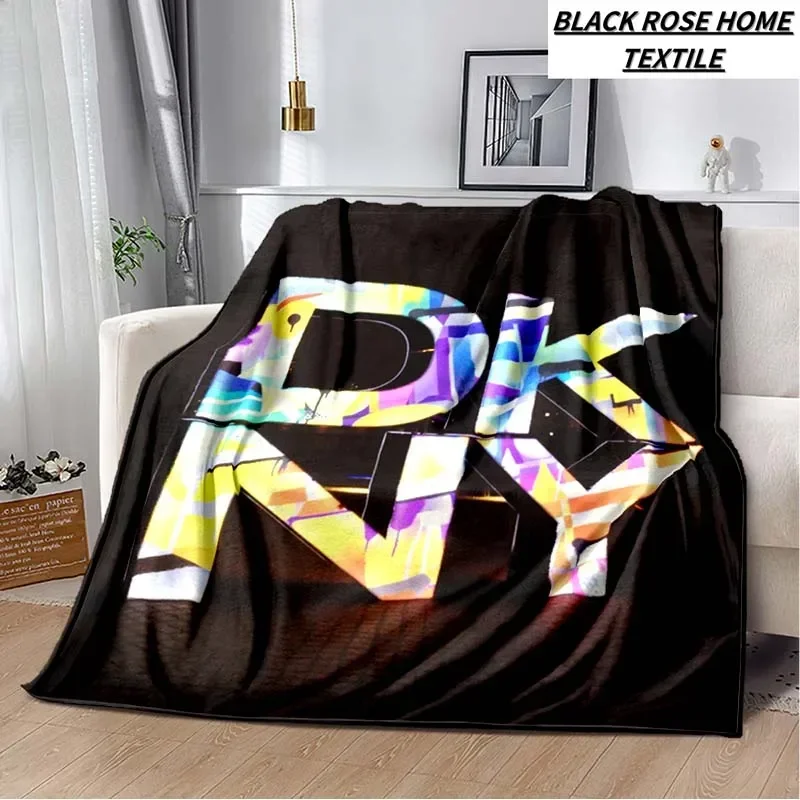 Fashion Art 3D Print D-Dkny Logo Family Gift Bedroom Sheet Outdoor Car Travel Camping Warm Cover Blanket Plush Sleeping Blanket