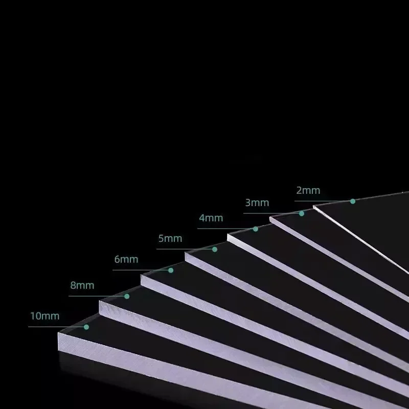Polycarbonate Sheet Thick 2/3/4/5mm Plate Clear Transparent Solid Board for Greenhouse Roofing Plastic Panels PC Sheets