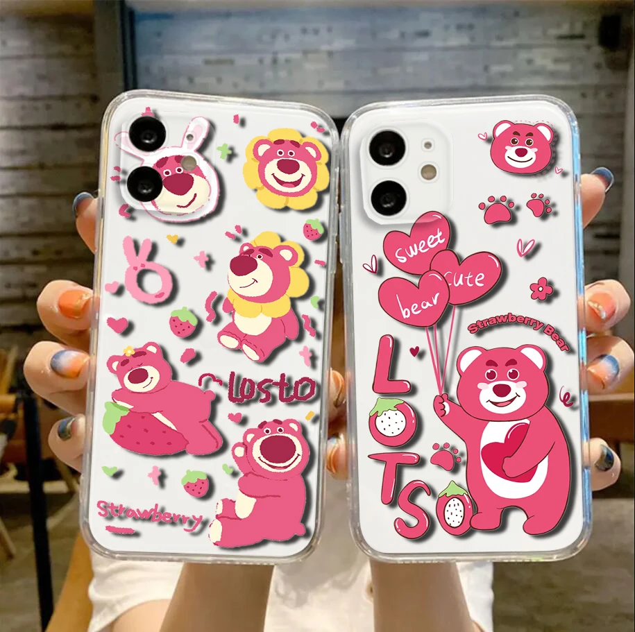 Funda blanda con diseño de oso de Lots-o'-Huggin' para Redmi Note 11S 10 9 POWER Xiaomi Mi 10T 11 11T Pro F1 A3 Poco M3 M4 X3 NFC