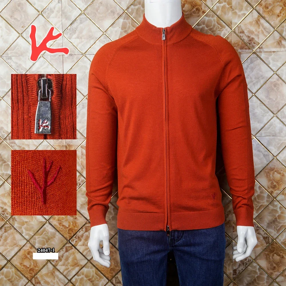 2024 DIKU Sweater Cashmer Cardigan Coat Men's 2024 Autumn Winter New Good Quality Fashion Big Size M-4XL