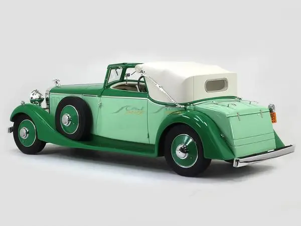 Esval 1:18 For Hispano Suiza J12 DHC Darrin 1934 Vintage Car Simulated Limited Edition Resin Alloy Static Car Model Toy Gift