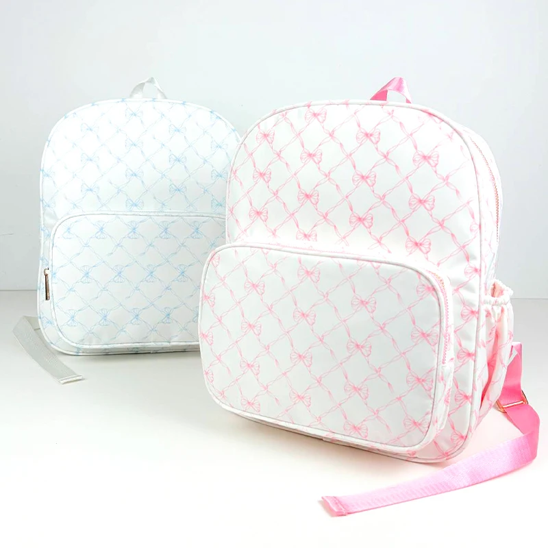 

Trendy Printed Backpacks Bow-knot School Bags For Girls Casual Women Travel Bag Adjustable Kids Backpack Student Acsesories