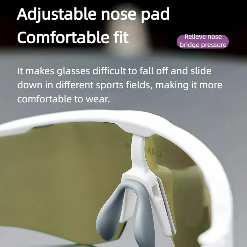 LAMEDA Cycling Night Vision Glasses Color-Changing Light-Enhancing Day Night Use Sport Eyewear for Bicycles - Image 4