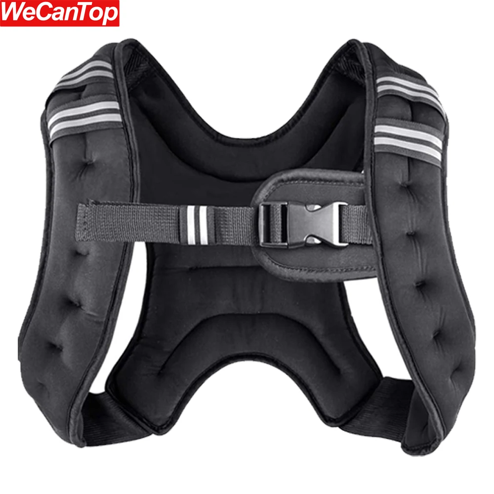 

Weighted Vest, 3kg/6.6lbs,5kg/11lbs Weight Vest with Reflective Stripe for Workout,Strength Training,Running,Fitness,WeightLoss