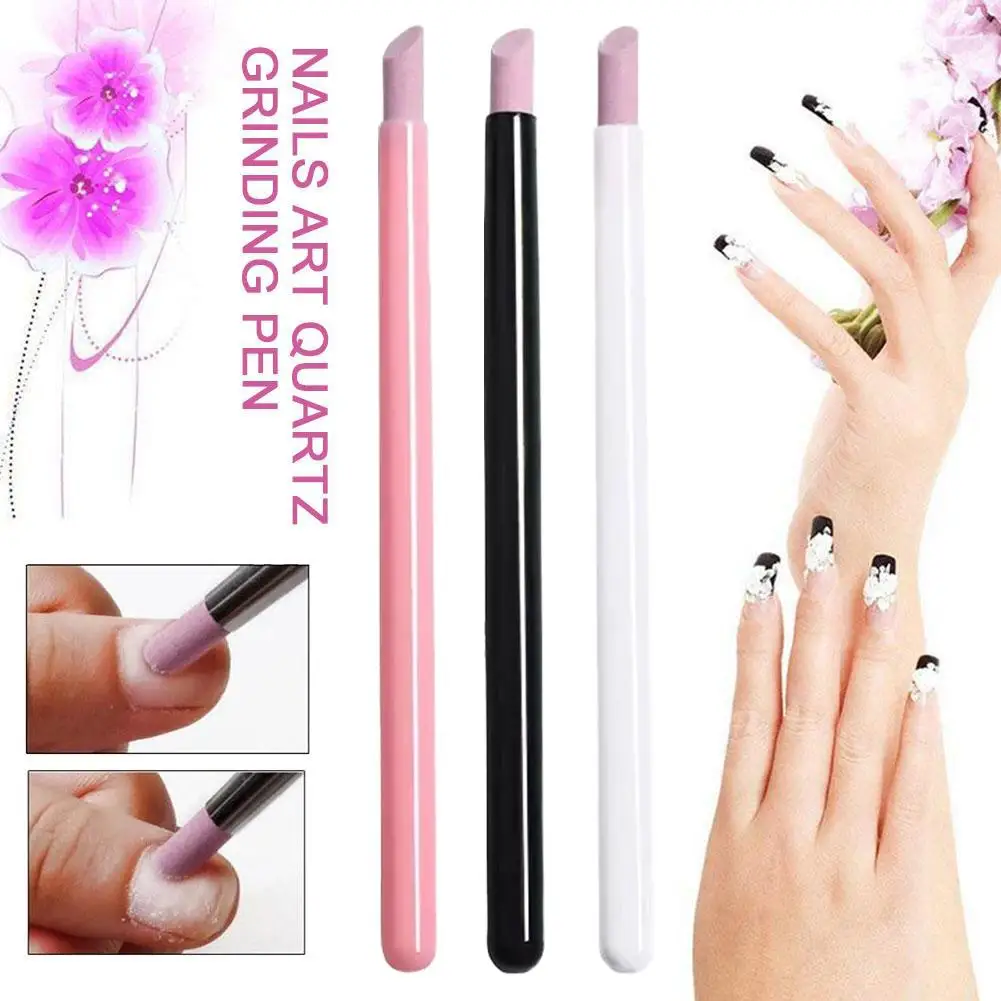 1/5PCS Nails Art Quartz Grinding Pen Nail Cuticle scissors Dead Skin Remover Perfect Gift Portable Handy Use Manicure Tools